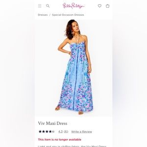 Adorable lily Pulitzer maxi dress NWT